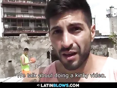 Dude Convincing a Straigh Guy to Have Sex - Latinblows.com